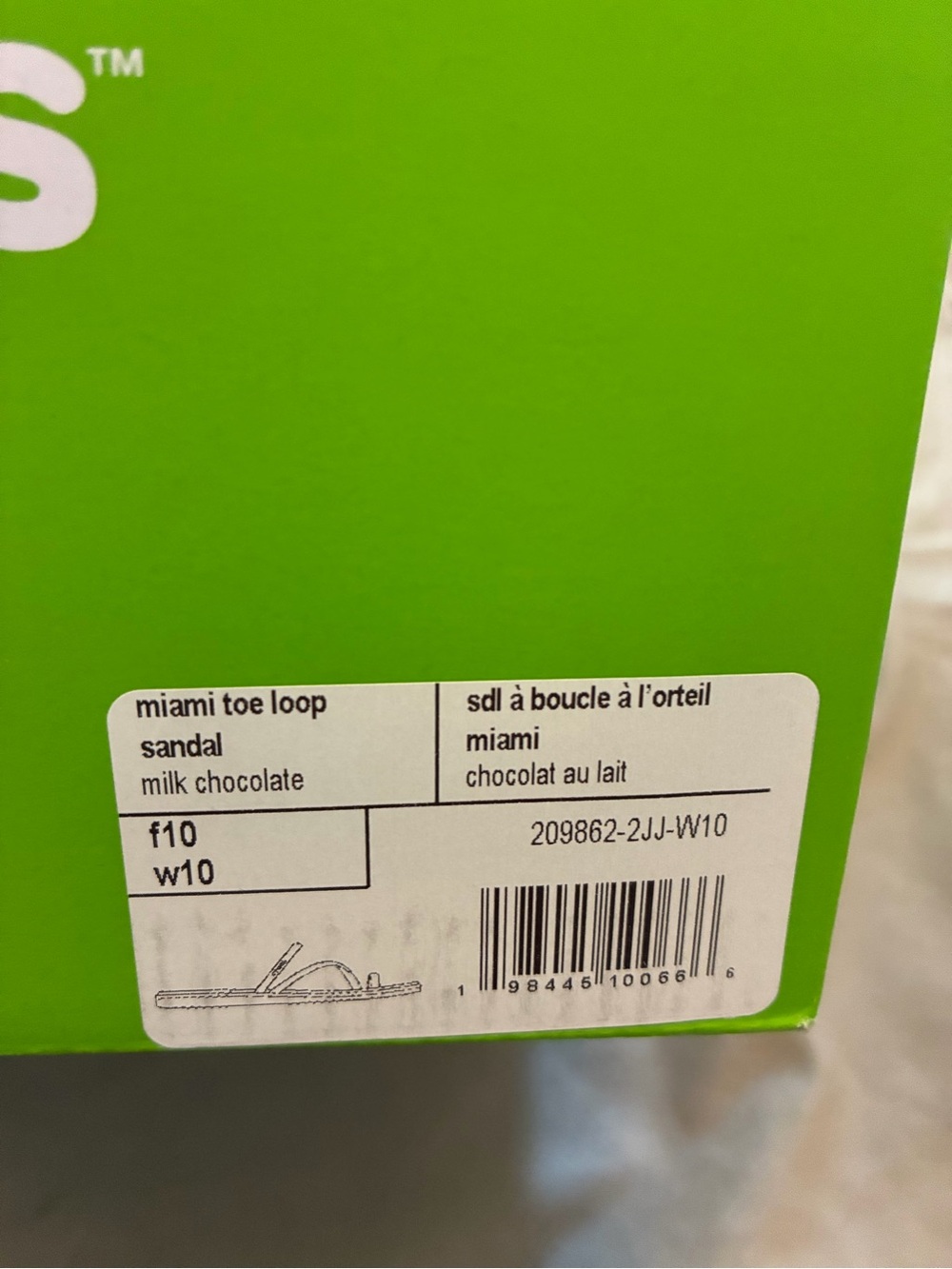 CROCS Women’s Miami Toe Loop Sandals - Milk Chocolate - Size 10 - Picture 4 of 4